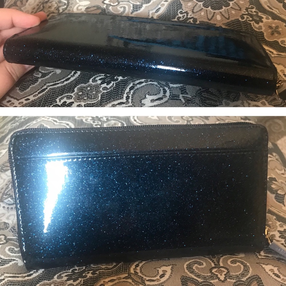 ✨KATE SPADE✨Last 1! HOST PICK🎉Sparkle Blue Wallet - Picture 7 of 8